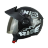 Casco Ich 102 Rider Negro Blanco Visor Smoke