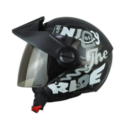 Casco Ich 102 Rider Negro Blanco Visor Smoke