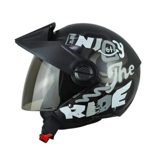 Casco Ich 102 Rider Negro Blanco Visor Smoke
