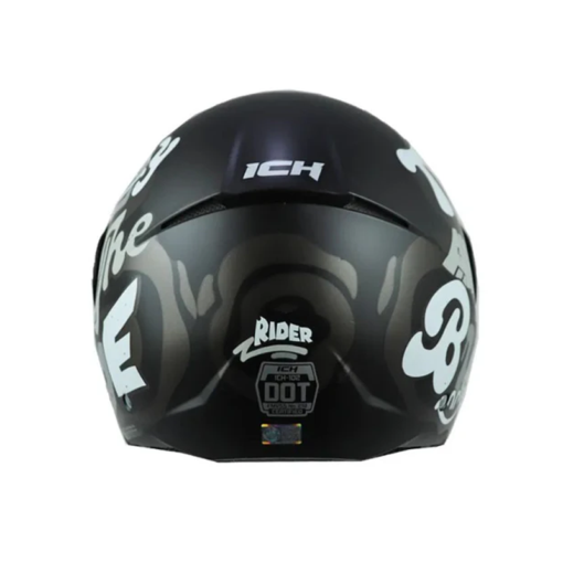Casco Ich 102 Rider Negro Blanco Visor Smoke