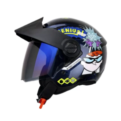 Casco Ich 102 Special Dexter´s Lab Azul Visor Azul