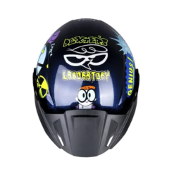 Casco Ich 102 Special Dexter´s Lab Azul Visor Azul