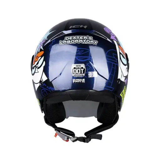 Casco Ich 102 Special Dexter´s Lab Azul Visor Azul