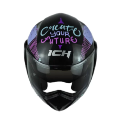 Casco Ich 3110 Kids Feel Negro Lila