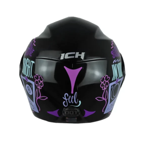Casco Ich 3110 Kids Feel Negro Lila