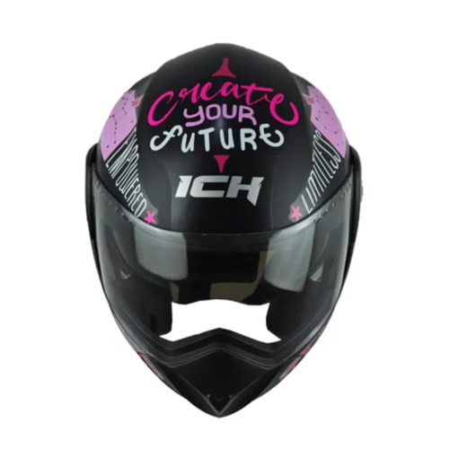 Casco Ich 3110 Kids Feel Negro Rosado