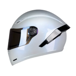 Casco Ich 501sp Solid Camaleón Gris Visor Azul