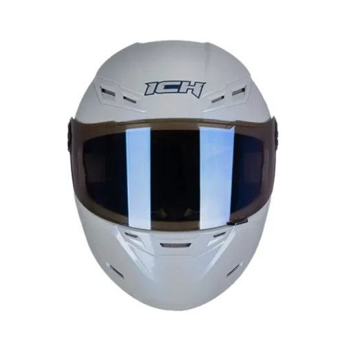Casco Ich 501sp Solid Camaleón Gris Visor Azul