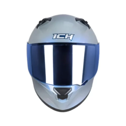 Casco Ich 503 Solid Camaleon Gris Visor Azul
