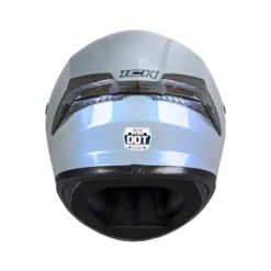 Casco Ich 503 Solid Camaleon Gris Visor Azul