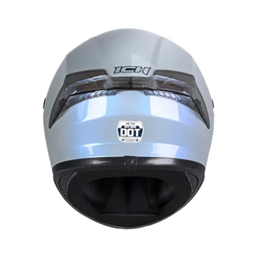 Casco Ich 503 Solid Camaleon Gris Visor Azul