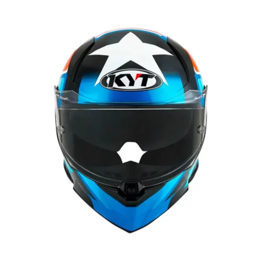 Casco Kyt R2R Max Straight Azul Rojo Negro