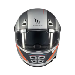 Casco Mt Jarama Sv Cargo A5 Blanco Gris Brillo