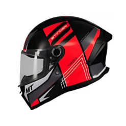 Casco Mt Stinger 2 Tron B15 Negro Rojo Brillo