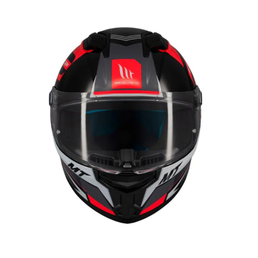 Casco Mt Stinger 2 Tron B15 Negro Rojo Brillo