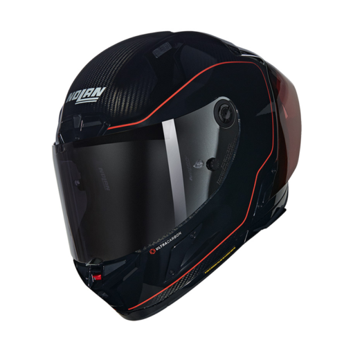 Casco Nolan X-804 Rs Ultra Carbon Asso Di Picche Negro Rojo