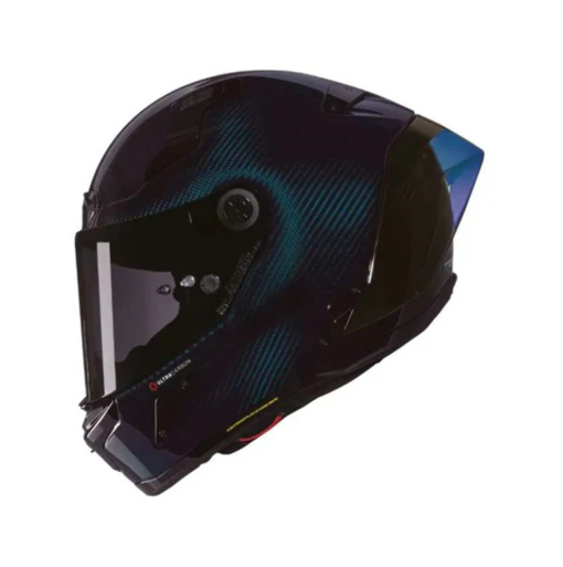 Casco Nolan X-804 Rs Ultra Carbon Liquido 328 Azul Visor Smoke