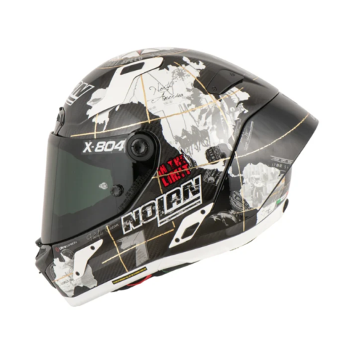 Casco Nolan X-804 Ultra Carbon Checa Blanco