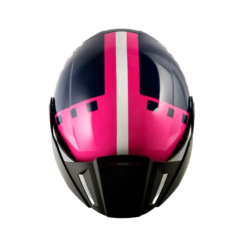 Casco Shaft 212 Ditto Azul Oscuro Fucsia Visor Iridium Fucsia