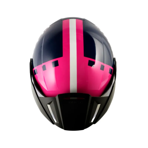 Casco Shaft 212 Ditto Azul Oscuro Fucsia Visor Iridium Fucsia