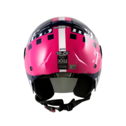 Casco Shaft 212 Ditto Azul Oscuro Fucsia Visor Iridium Fucsia