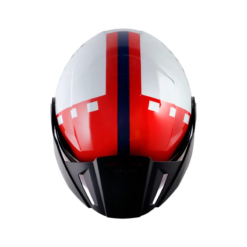 Casco Shaft 212 Ditto Azul Rojo Visor Iridium Azul