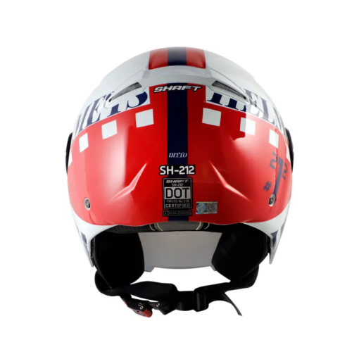 Casco Shaft 212 Ditto Azul Rojo Visor Iridium Azul