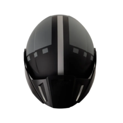 Casco Shaft 212 Ditto Gris Oscuro Visor Iridium Silver