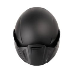 Casco Shaft 212 Solid Negro Gris Visor Iridium Silver