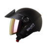 Casco Shaft 212 Solid Negro Morado Claro Visor Iridium Morado