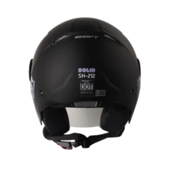 Casco Shaft 212 Solid Negro Morado Claro Visor Iridium Morado