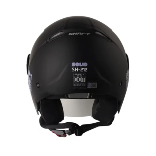 Casco Shaft 212 Solid Negro Morado Claro Visor Iridium Morado