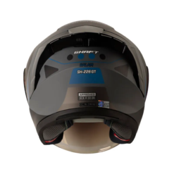 Casco Shaft 226 Gt Balam Gris Oscuro Azul Visor Iridium Azul