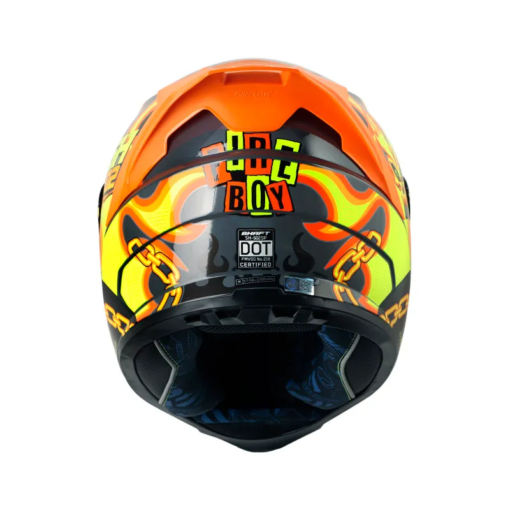 Casco Shaft 502sp Fire_Boy Gris Naranja Visor Iridium