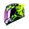 Casco Shaft 502sp Fire_Boy Morado Amarillo Visor Iridium Morado