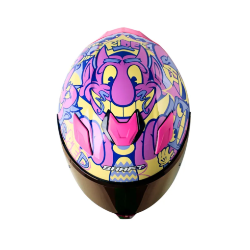 Casco Shaft 559 Dimon Morado Rosado Visor Iridium Morado