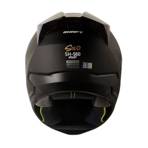 Casco Shaft 560 Evo Solid Negro Dorado Visor Iridium Dorado
