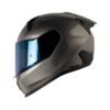 Casco Shaft 560 Solid Gris Metalico Visor Iridium Azul