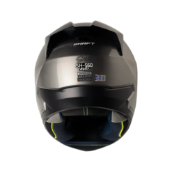 Casco Shaft 560 Solid Gris Metalico Visor Iridium Azul