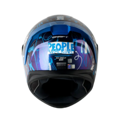 Casco Shaft 582Sp Evo People Walk Camaleon Blanco Visor Iridium Azul