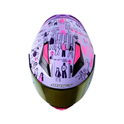 Casco Shaft 582Sp Evo People Walk Morado Fucsia Visor Iridium Morado