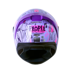 Casco Shaft 582Sp Evo People Walk Morado Fucsia Visor Iridium Morado