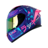 Casco Shaft 582Sp Evo Randamu Morado Fucsia Visor Iridium Fucsia