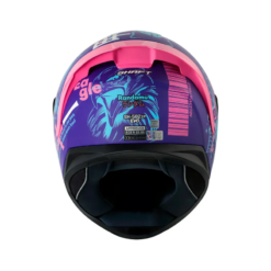 Casco Shaft 582Sp Evo Randamu Morado Fucsia Visor Iridium Fucsia