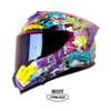 Casco Shaft Pro 610Dv Evo Warz One Fucsia Azul