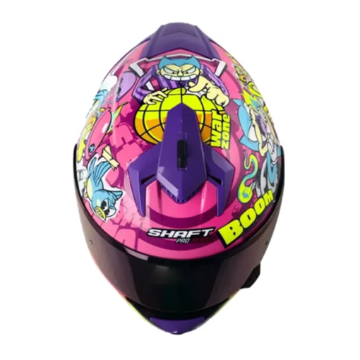 Casco Shaft Pro 610Dv Evo Warz One Fucsia Azul