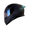Casco Shaft Pro 612Dv Evo Apex Predat Azul Negro Visor Iridium Azul