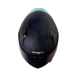 Casco Shaft Pro 612Dv Evo Apex Predat Azul Negro Visor Iridium Azul