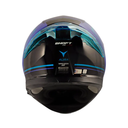 Casco Shaft Pro 612Dv Evo Aura Azul Visor Iridium Azul