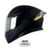 Casco Shaft Pro 612Dv Solid Negro Gris Visor Iridium Dorado